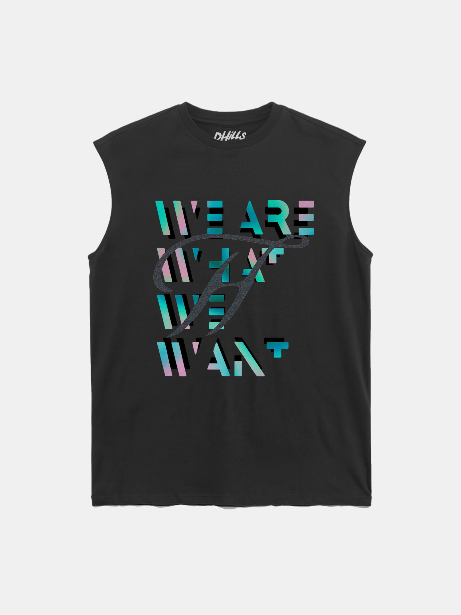 DHILLS Black Gradient Tank Top