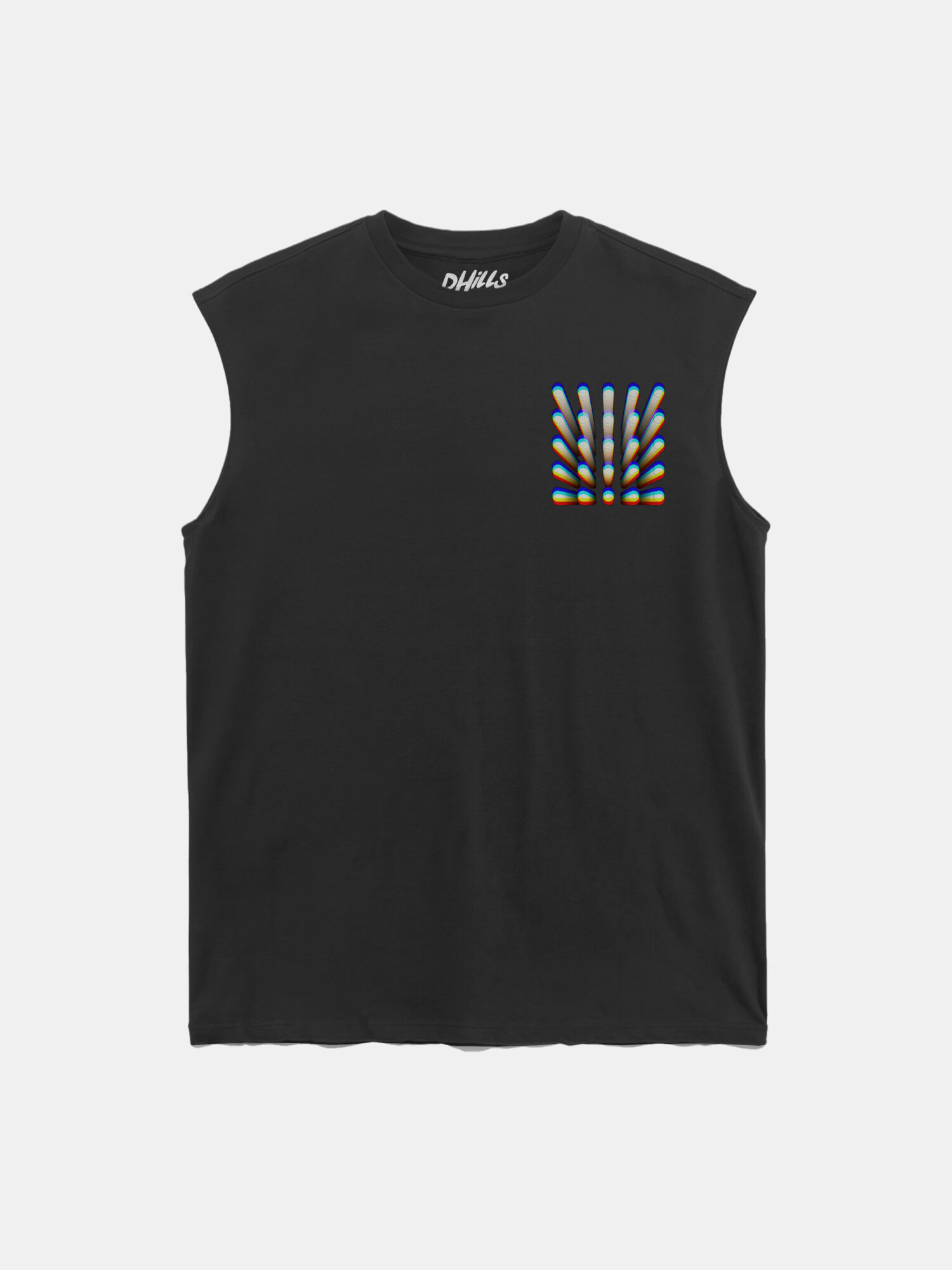 DHILLS 3D Black Tank Top