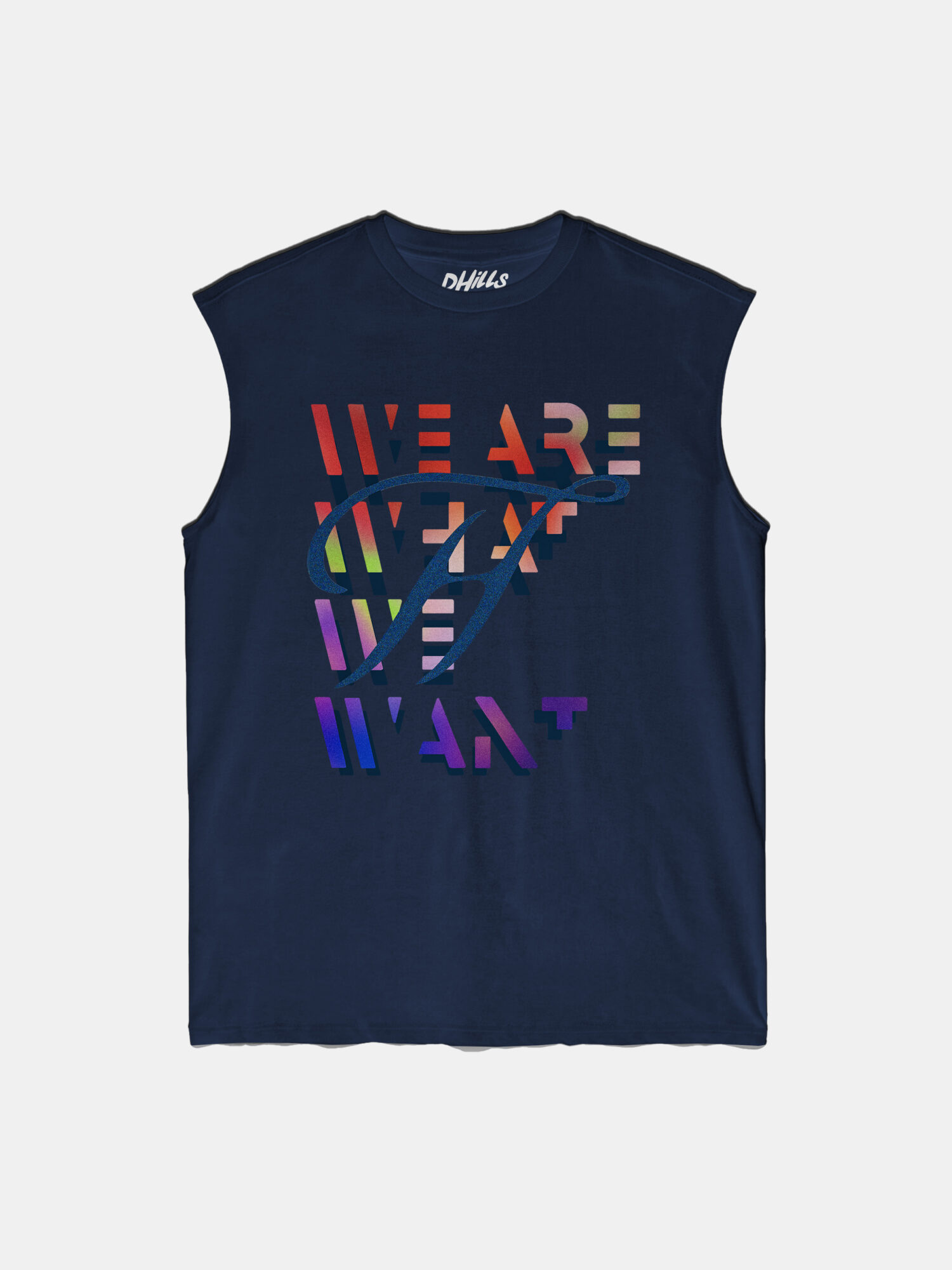 DHILLS Navy Gradient Tank Top